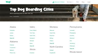 Top Dog Boarding Cities | Wag!