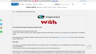 About PAYBACK Cognizant Wah Points Program