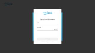Sign In to WAHVE Insurance