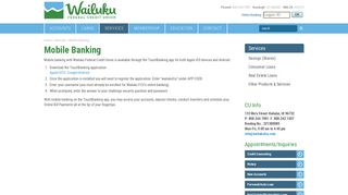 Loans, Savings and Banking Services on Maui | Wailuku Federal ...