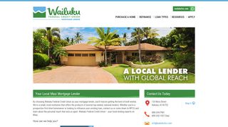 Maui Mortgage Lender Wailuku Federal Credit Union | Home Loans ...