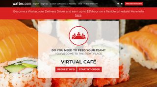 Waiter.com: Restaurant to Office Food Delivery for Corporate Catering