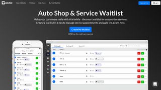 Auto Service Waitlist App - Waitwhile