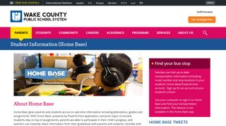 Student Information - Wake County Public Schools