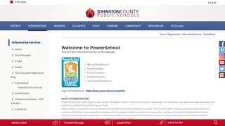 PowerSchool Parent Portal - Johnston County Schools