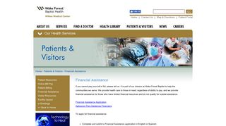 Wake Forest Baptist Health - Wilkes Medical Center | Financial ...
