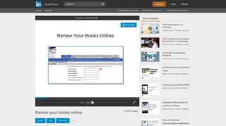 Renew your books online - SlideShare