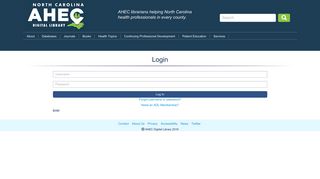 AHEC Digital Library - Login