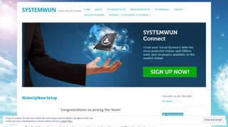 WakeUpNow Setup | SystemWUN