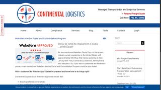 Wakefern Vendor Portal and Consolidation Program - Continental ...