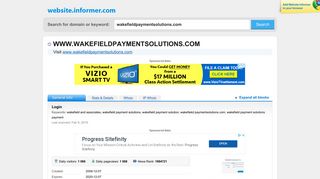 wakefieldpaymentsolutions.com at Website Informer. Login. Visit ...