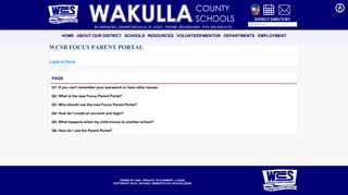 FOCUS Parent Portal - Wakulla County Schools - SchoolDesk