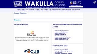 Student Resources - Wakulla County Schools - School Websites by ...