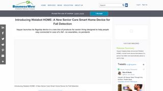 Introducing Walabot HOME: A New Senior Care Smart Home Device ...