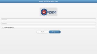 Walden Security Ops Mobile Login - Walden Security - OPS WebMail