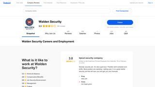 Walden Security Careers and Employment | Indeed.com