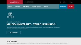 Walden University - Tempo Learning® & StraighterLine - Degree ...