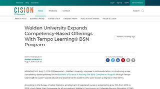Walden University Expands Competency-Based Offerings With Tempo ...