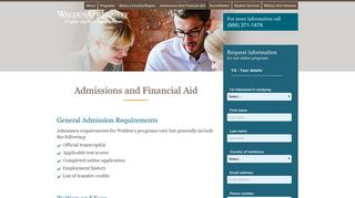 Admissions and Financial - Walden University
