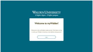 myWalden Student Portal
