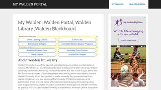 My Walden Portal: My Walden, Walden Portal, Walden Library ...