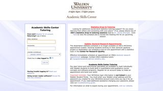 Academic Skills Center Tutoring