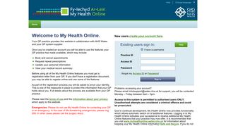 My Health Online - Sign in