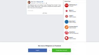 Mitzi Gee - The Walgreens app is not working. It says... | Facebook