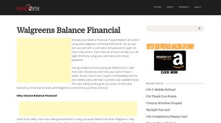 Walgreens Balance Financial - Prepaid Center