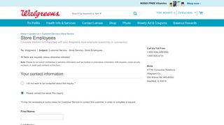 Store Employees | Store Service | Customer Service ... - Walgreens