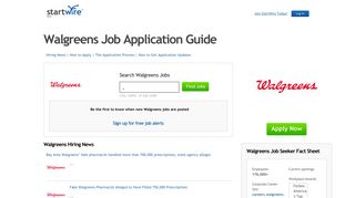 Job Applications | StartWireWalgreens Job Applications - How to Get a ...