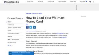 How to Load Your Walmart Money Card - Investopedia