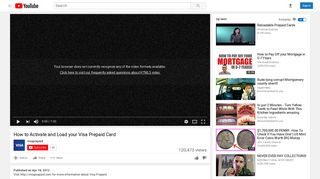 How to Activate and Load your Visa Prepaid Card - YouTube