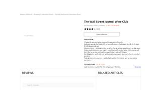 The Wall Street Journal Wine Club Reviews 2019 - Influenster