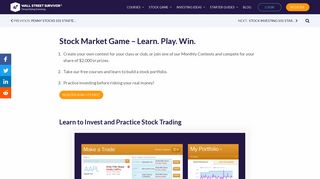 Free Stock Market Game with Courses & Contests - Wall Street Survivor
