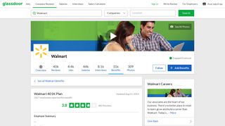 Walmart Employee Benefit: 401K Plan | Glassdoor