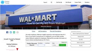 How to Get My W2 From Walmart | Career Trend