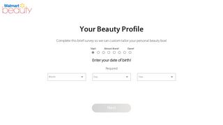 Customize Your Beauty Profile | Walmart Beauty Box