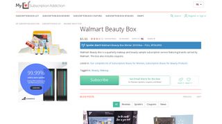 Walmart Beauty Box | MSA