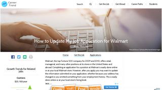 How to Update My Job Application for Walmart | Career Trend