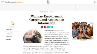 Walmart Employment, Careers, and Application Information