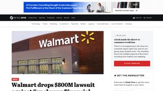 Walmart drops $800M lawsuit against Synchrony Financial | Retail Dive