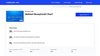 Walmart MoneyCard® Visa® - Apply Online - Credit Cards