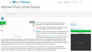 Walmart Photo Center Review - Quality, Features, Shipping