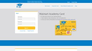 Walmart Academy Prepaid Card