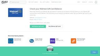 Check your Walmart Gift Card Balance - Raise
