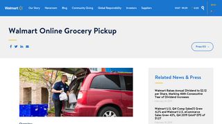 Walmart Online Grocery Pickup - Newsroom