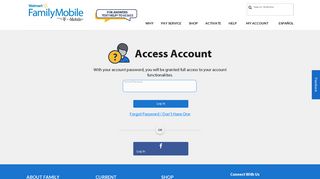 Access Account - Walmart Family Mobile