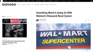 Something Weird Is Going On With Walmart's Password Reset System