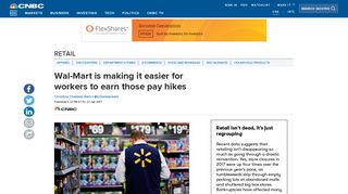 Wal-Mart is making it easier for workers to earn those pay hikes